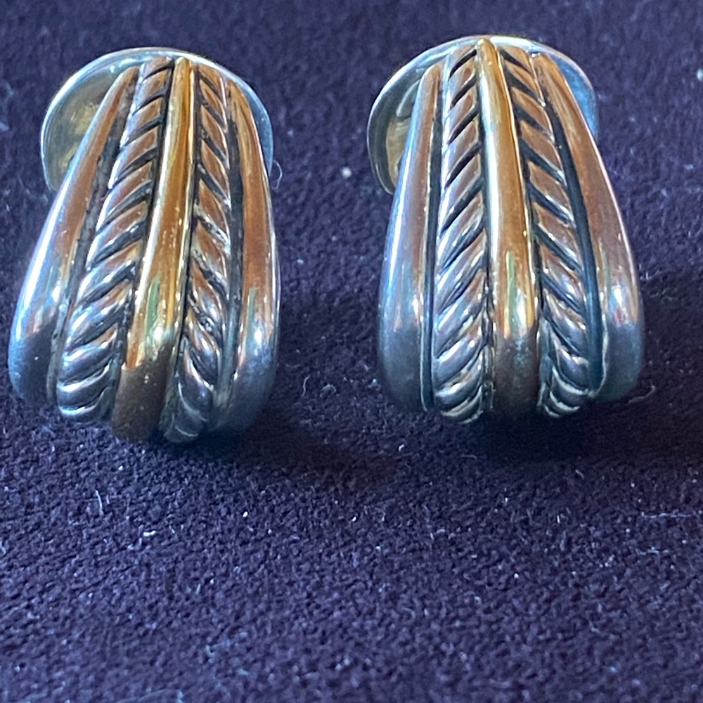 David Yurman Tapered Bamboo Earrings